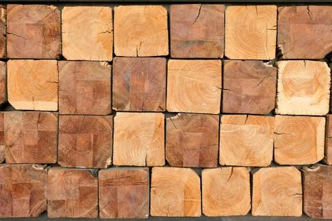 Wood wall square background texture, Stacked Wood Photos