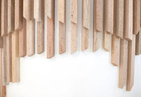 Wood on the wall texture background Stock Photos