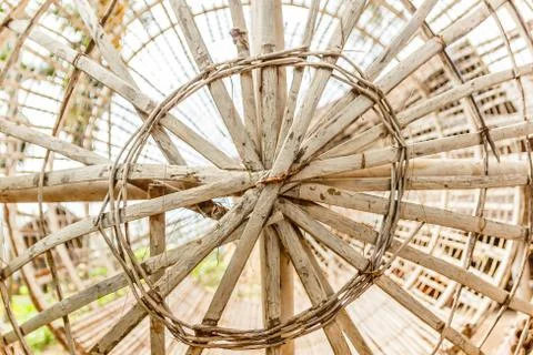 Wood weave pattern. Stock Photos