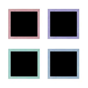 Wood window frame, isolated Stock Illustration