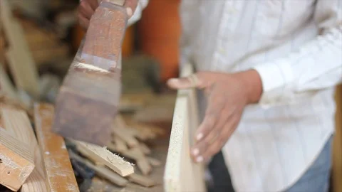 Wood worker Stock Footage 111774253