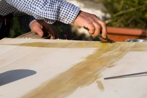 Wood working. Stock Photos