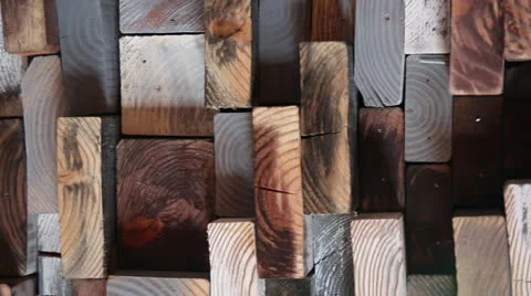 Woodblocks texture Stock Footage 22981555