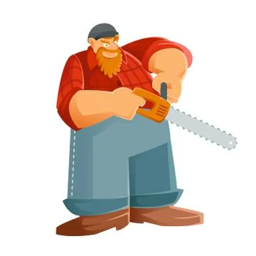 Woodcutter Stock Illustration