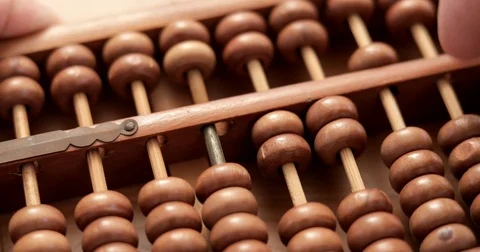 Wooden abacus Stock Footage 79549111