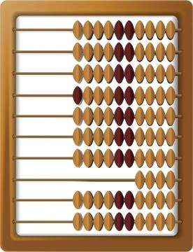 Wooden abacus Stock Illustration