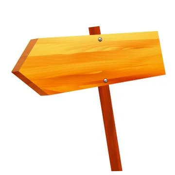 Wooden arrow ,  vector Stock Illustration