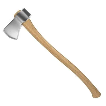Wooden axe Stock Illustration
