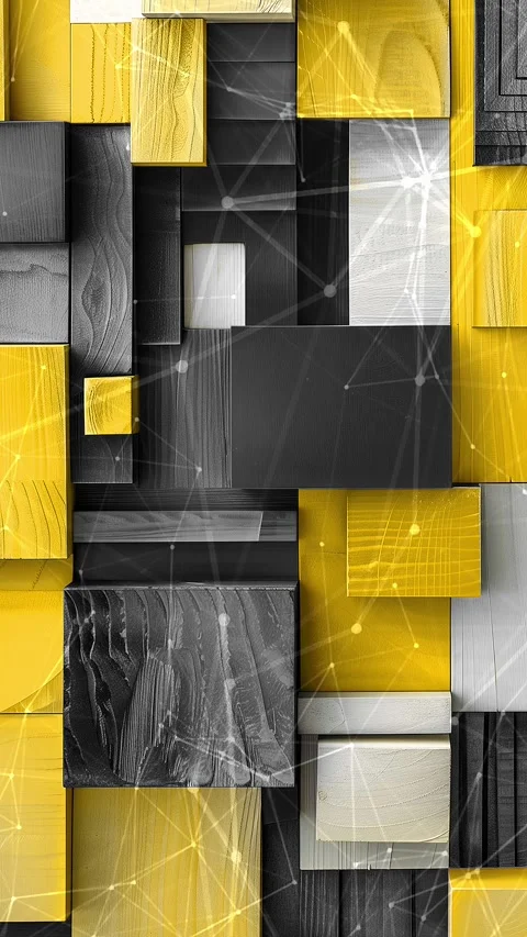 Wooden background. Background with flying patterns. Stock Footage 274409442