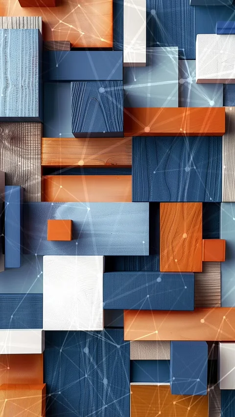 Wooden background. Background with flying patterns. Stock Footage 274409467