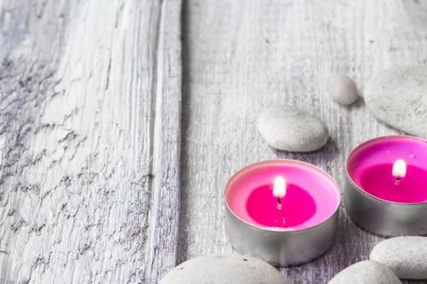 Wooden background elements spa 스톡 사진