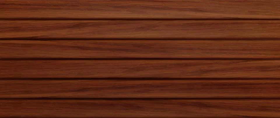 Wooden background, texture of brown wood planks Stock Illustration