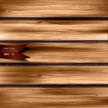 Wooden background. Tree texture.. Abstract vector illustration with background. Stock Illustration