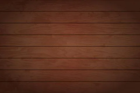 Wooden background. Vector texture of brown table. Illustrazione stock