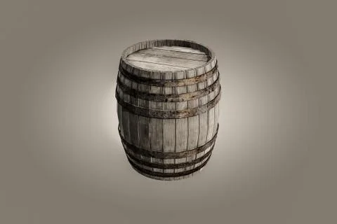 Wooden barrel Stock Illustration