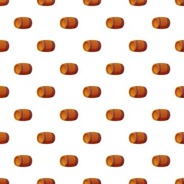 Wooden barrel pattern creating a seamless background repeating Stock Illustration