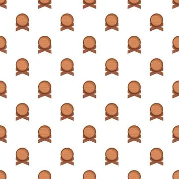 Wooden barrel pattern creating seamless background texture Stock Illustration