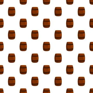 Wooden barrel pattern creating seamless background design Stock Illustration