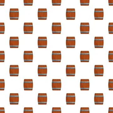 Wooden barrel pattern creating seamless background texture Stock Illustration