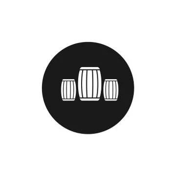 Wooden barrel vector design template illustration Stock-Illustration