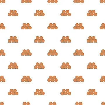 Wooden barrels seamless pattern for beverage industry Stock Illustration