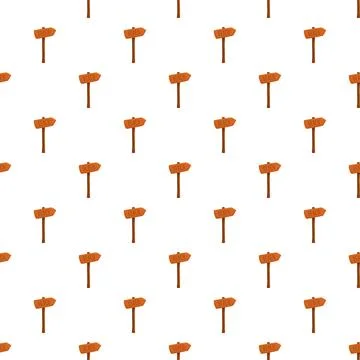 Wooden beach sign repeating pattern background designing Stock Illustration
