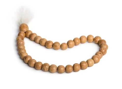 Wooden beads Stock Photos