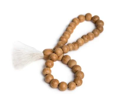 Wooden beads Foto stock