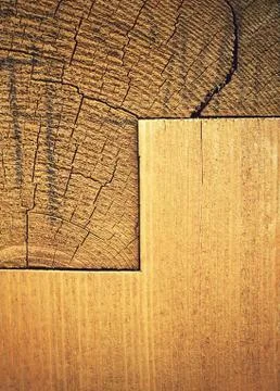 Wooden beams geometry pattern Stock Photos