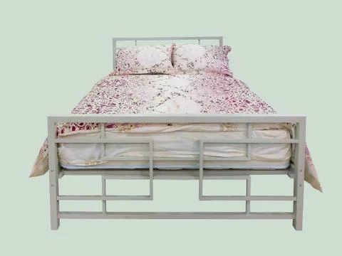 Wooden bed Foto stock