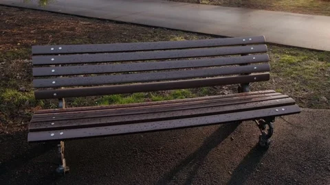 Wooden bench Stock Footage 175225340