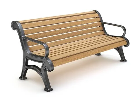 Wooden Bench Stock Illustration