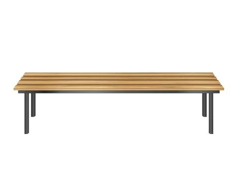 Wooden bench Illustrazione stock