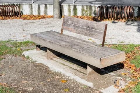 Wooden bench Stock Photos