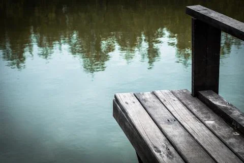 Wooden bench Stock Photos