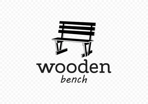Wooden bench in rustic style vector design Stock Illustration