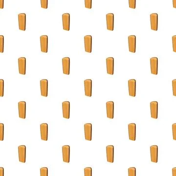 Wooden block seamless pattern on white background Illustrazione stock