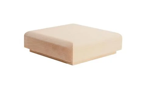 Wooden block with a square shape Stock Photos