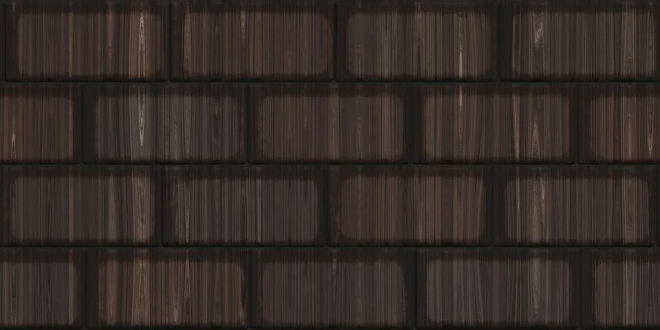 Wooden blocks cladding pattern. Wood bricks backdrop. Seamless wood shingle.. Stock Illustration