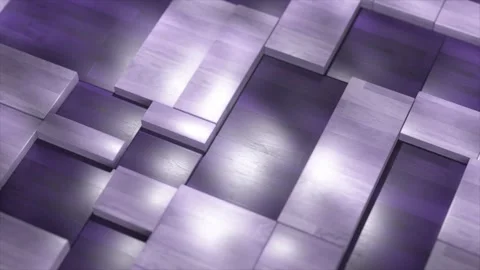 Wooden blocks of different sizes and shapes create a dynamic and visually Stock Footage 310439138