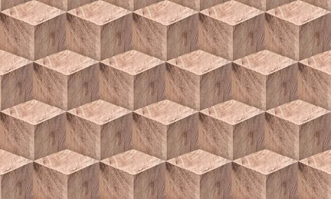 Wooden blocks seamless pattern 写真素材