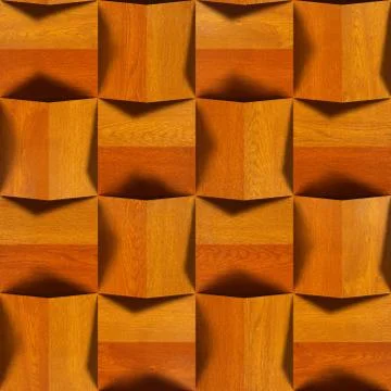 Wooden blocks stacked for seamless background, Stockillustratie