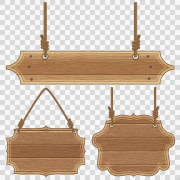 Wooden Board Frames Stock Illustration