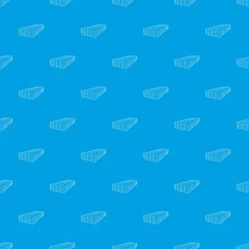 Wooden boards pattern vector seamless blue Stock Illustration
