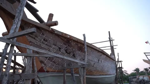 Wooden Boat Construction Stock Footage 319952158