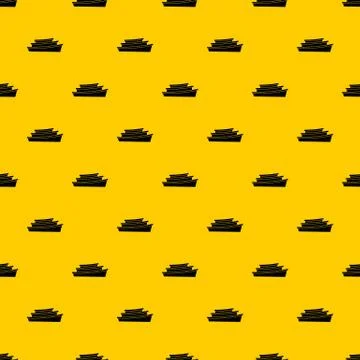 Wooden boat pattern vector Stock Illustration