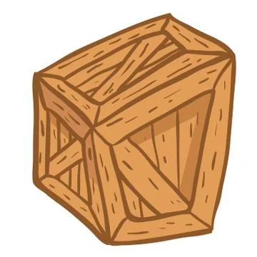 Wooden box Stock Illustration