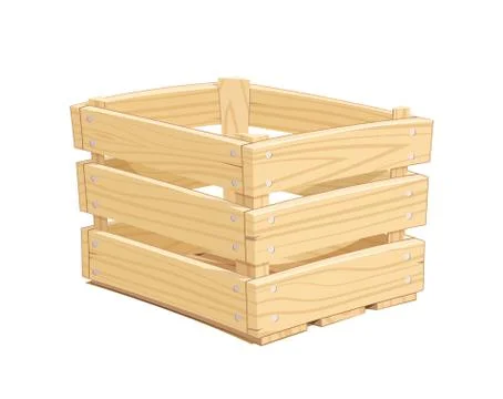 Wooden box Stock Illustration
