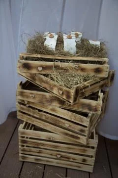 Wooden box Foto stock