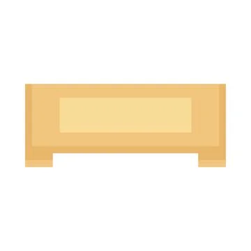 Wooden box pixel art, vector brown basket container for storage and 库存插图